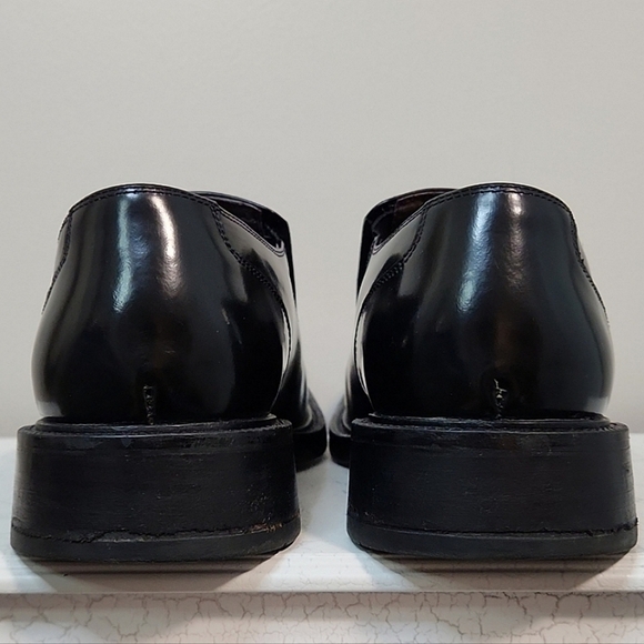 Aldo Men's Black Leather Loafer, Size 41 ~ VGUC - Picture 8 of 14